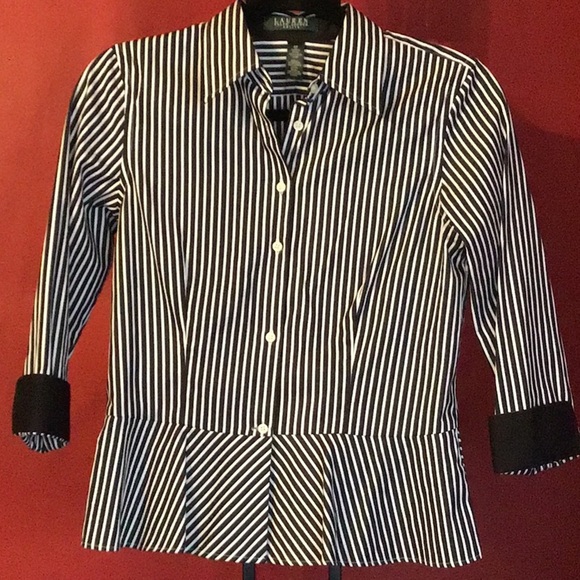 LAUREN RALPH LAUREN PETITE SIZE 4P BLOUSE - Picture 2 of 3